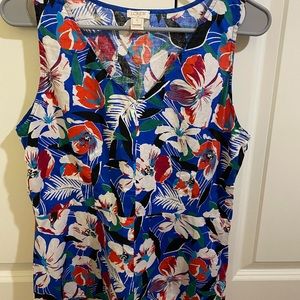 J. Crew Women’s Floral Tank Top Like New Size 8